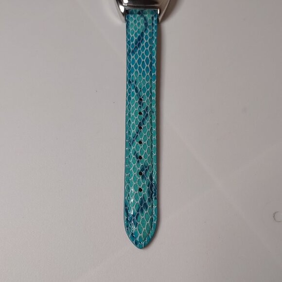 Gossip Analog Watch With White Dial And Greenish Blue Band - Picture 3 of 10